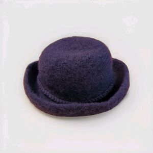 McMaura Of Charlotte Vermont Womens Wool Hat Purple Vintage Tassels